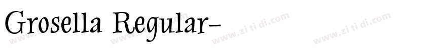 Grosella Regular字体转换